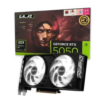 갤럭시 GALAZ 지포스 RTX <b>5050</b> BLACK OC V2 D6 8GB DUAL HDMI