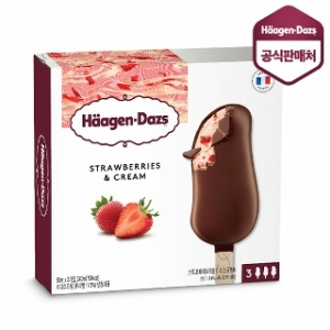 하겐다즈 스트로베리 & 크림 80ml (3개)