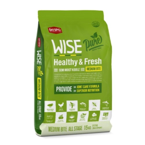 데이스포 독 와이즈 퓨어 미디움바이트 15kg이미지입니다. 누르면 해당 게시물로 새창이동합니다.