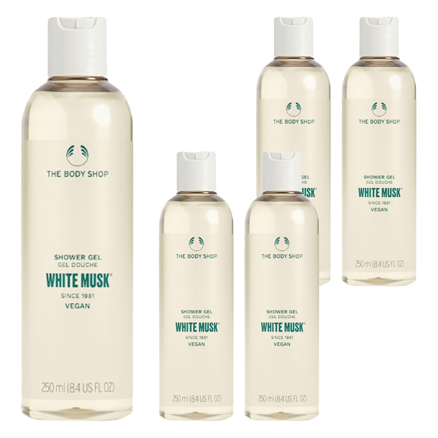 더바디샵 샤워젤 화이트 머스크향 250ml (5개)_이미지