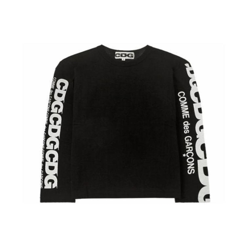  꼼데가르송 COMME DES GARCONS SZ-T007-051-1 암로고 긴팔 티셔츠 블랙 남성 티셔츠 / TS