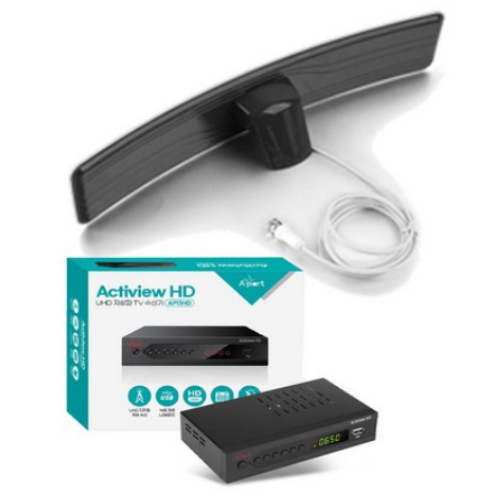 에이포트 Actiview HD UHD 지상파 TV 수신기 세트 AP13HD06 (정품)