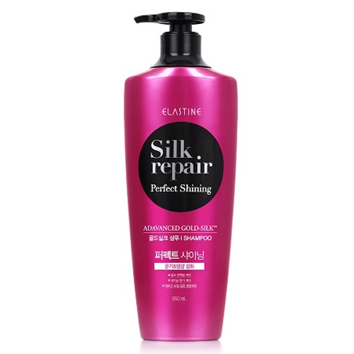 엘라스틴 실크리페어 퍼펙트 샤이닝 골드실크 샴푸 550ml (1개)_이미지