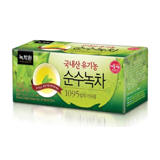 녹차원 국내산 유기농 순수녹차 25T (1개)_이미지