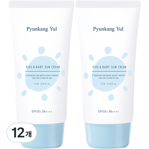 편강율 키즈 앤 베이비 선크림 (SPF50+) 75ml (12개)_이미지