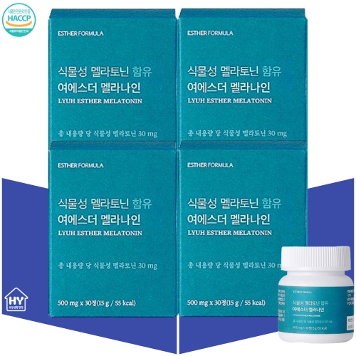 에스더포뮬러 식물성 멜라토닌 함유 여에스더 멜라나인 30정 (4개)