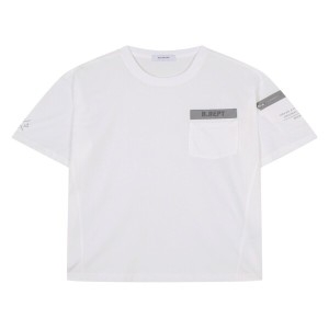 20수 싱글 루즈핏 밀리터리 반팔 티셔츠 B252TS352P -GR