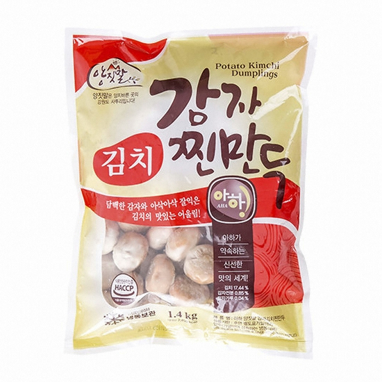 아하식품 감자 김치 찐만두 1.4kg (2개)_이미지
