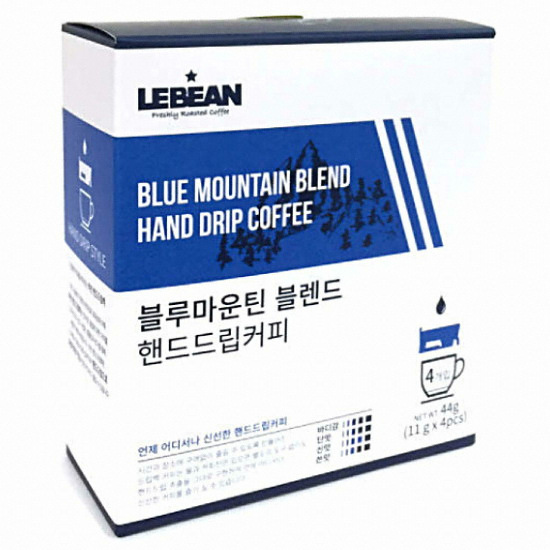 리빈코리아 블루마운틴 블렌드 핸드드립 커피 4T (1개)