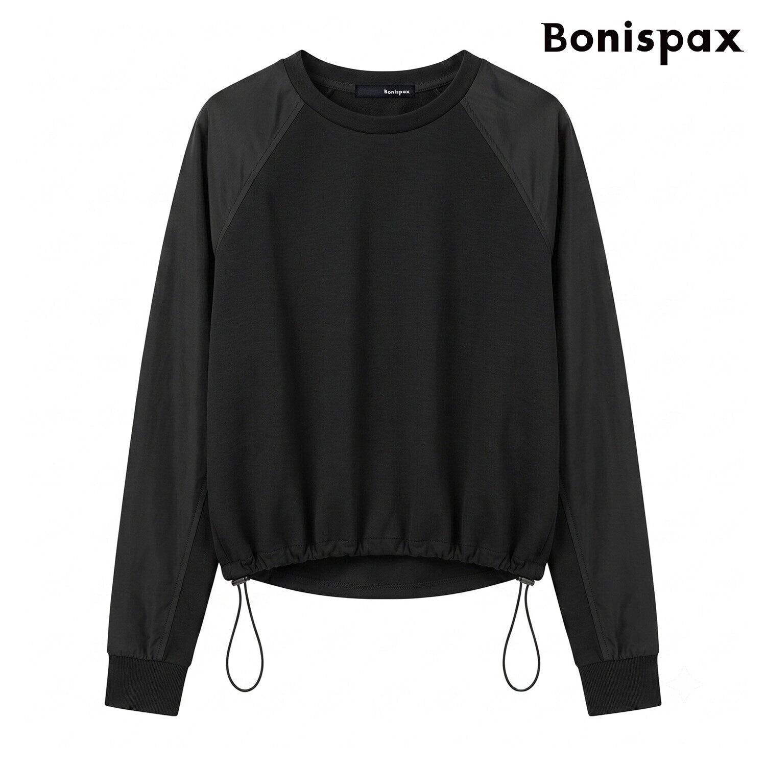 보니스팍스 데일리 심플 밑단 스트링 긴팔 티셔츠 XQ3LW006L0 579634_XQ3LW006L0