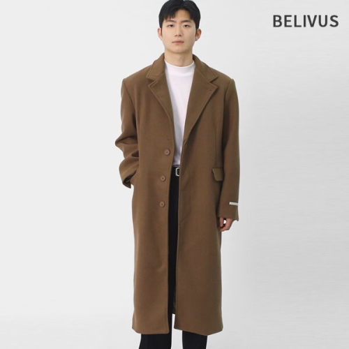 빌리버스 남자 비스코스 클래식 싱글 롱 코트 BYM021_이미지