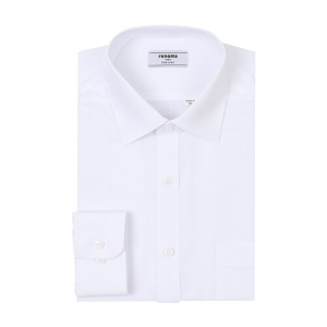 레노마 일반핏 RNSSG0-002WH 구김적고 부드러운 착용감의 레이온혼방 스킵 도트도비 셔츠