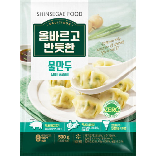 신세계푸드 물만두 500g이미지입니다. 누르면 해당 게시물로 새창이동합니다.