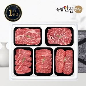 농협안심한우 1++등급 한우 선물세트 구이1호 2kg (1개)_이미지