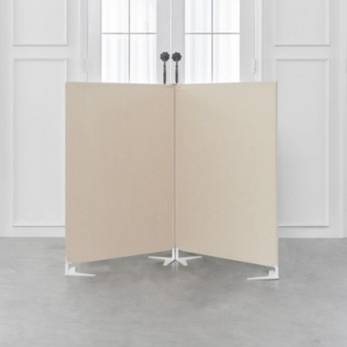 까사마루 ㅤ이브 스탠드형 가림막 파티션 2단 2400x1200_이미지