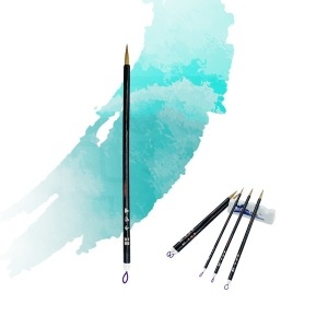 수인필 5호 황모 캘리그라피 세필붓 환붓