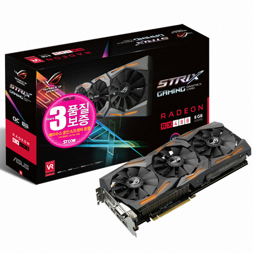 ASUS ROG STRIX 라데온 RX 480 O8G GAMING 8GB STCOM