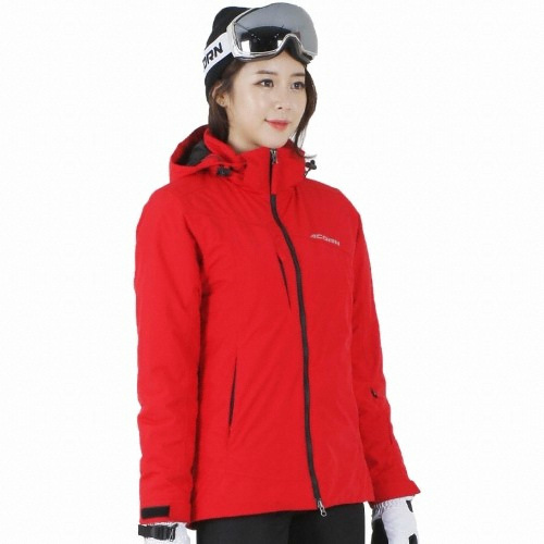 19/20 여성 골드 스키보드복 자켓 레드