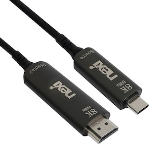 리버네트워크 NEXI <b>HDMI</b>2.1 <b>C</b> <b>to</b> <b>HDMI</b> AOC 하이브리드 케이블 NX-U31HD21-AOC-XXM