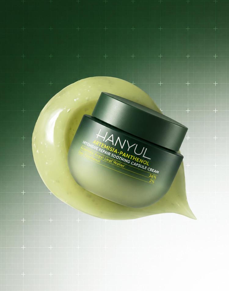 한율 쑥판텐 인텐시브 리페어 진정 캡슐 크림 60ml (1개)_이미지