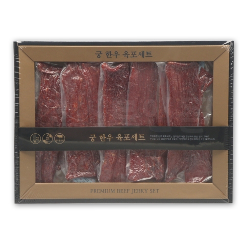 견우푸드  궁 프리미엄 한우육포 선물세트 400g