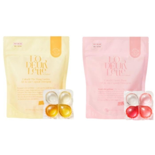 컬러핏 올인원 캡슐세제 더 일랑 가든 30개입 + 체리 플뢰르 30개입