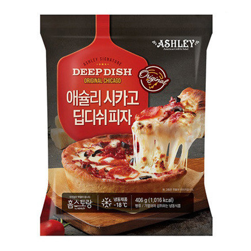 이랜드이츠 애슐리 시카고 딥디쉬 피자 406g (1개)_이미지