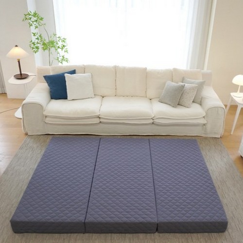 블루몽 3단 접이식 트랜스폼 매트리스 SS (10cm)_이미지