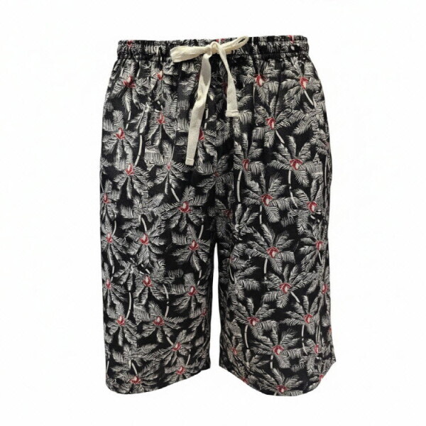 엘르이너웨어 남성 야자수 몽키 5부 바지_EFMEF343BK