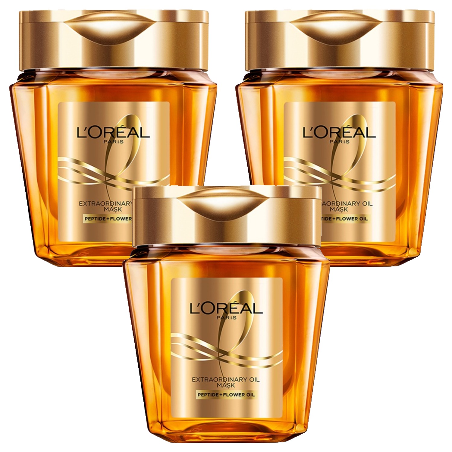 로레알파리 엑스트라오디네리 오일 실크 마스크 팩 250ml (3개)_이미지