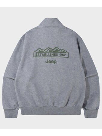 JEEP M-Logo <b>에센셜</b> <b>하프</b><b>집업</b> 맨투맨 JR5TSU838GR E4B5SVA TXB892S QDIJR5TSU838GR