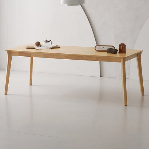 라로퍼니처 뉴턴 고무나무 원목 식탁 1900 (의자별도)_이미지