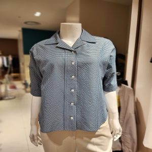 안지크 체크블라우스AH2BL5100