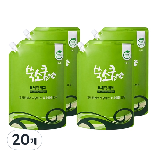 쑥소쿰 세탁세제 1.6L (20개)