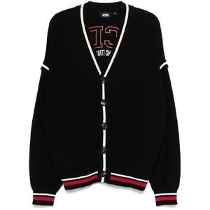 GCDS 로고 니트 가디건 A2OU1804KB1 T