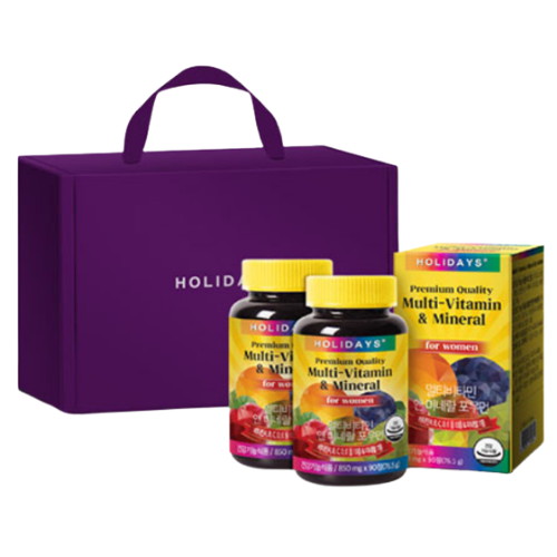 홀리데이즈 멀티비타민 앤 미네랄 포우먼 90정 2개입 세트이미지입니다. 누르면 해당 게시물로 새창이동합니다.