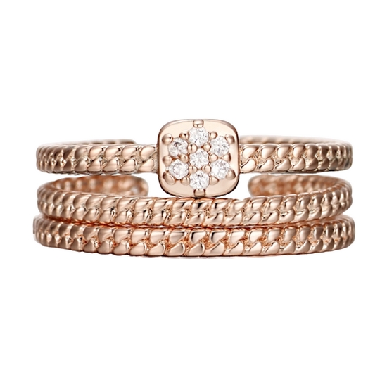 엘르 블링 트리플 레이어드 반지 ELBRWR089