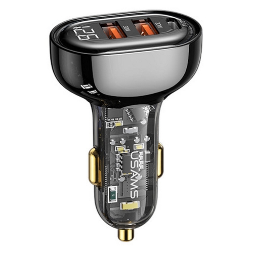 유삼스  80W 3포트 디스플레이 차량용 고속 충전기 US-CC159