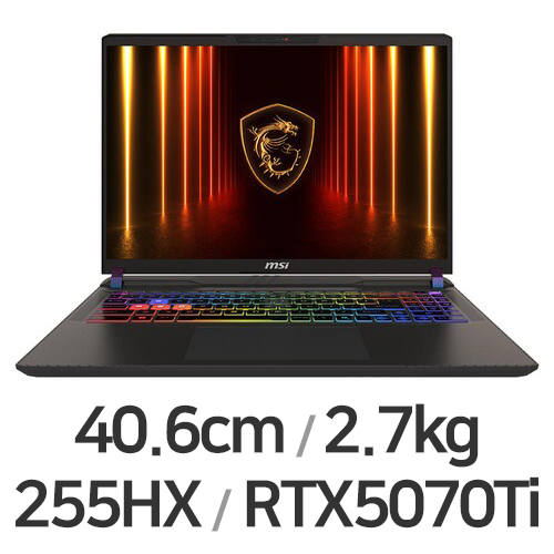 MSI 벡터 16 HX AI A2XWHG-U7 QHD+ WIN11 64GB램 (SSD 512GB)