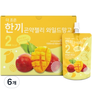 한끼곤약젤리 와일드망고 1500ml 6개