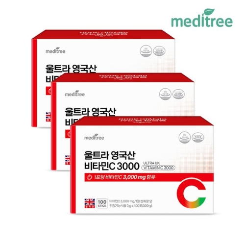 메디트리 울트라 영국산 비타민C 3000 3g 100포 (3개)_이미지