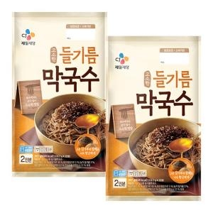 CJ제일제당 고소한 들기름 막국수 356g (2개)_이미지