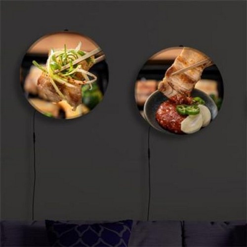 꾸밈 LED 윤기좌르르삼겹살 액자 무드등 35cm_이미지