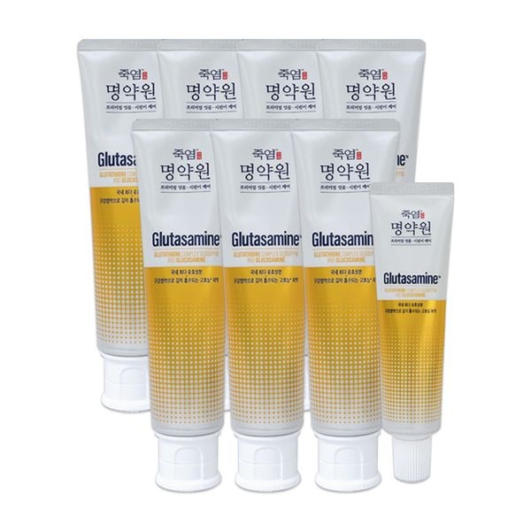 LG생활건강 죽염 명약원 글루타사민 치약 120g x 7개 + 40g x 1개