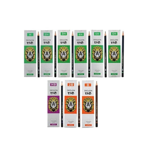 문화 문화 더존 연필 2B 12개입 미술용 학습용 문화연필  인포사인