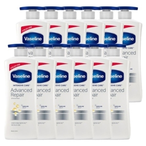 바세린 인텐시브 케어 어드밴스드 리페어 바디로션 600ml (12개)_이미지