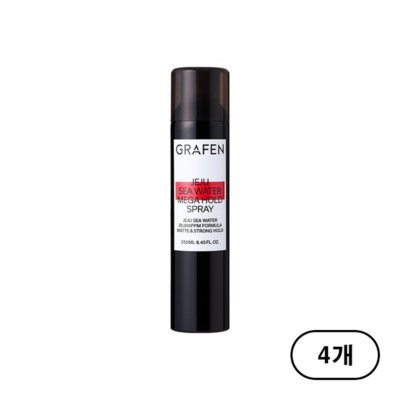 그라펜 제주 해수 메가 홀드 스프레이 250ml (4개)_이미지