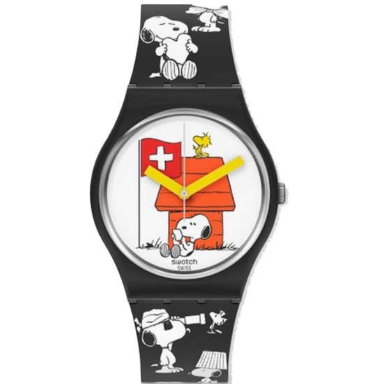 스와치 X Peanuts GENT BIOSOURCED STANDARD SO28Z107