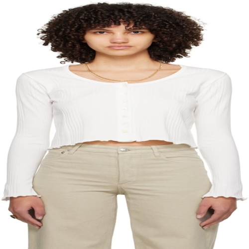 아페쎄 퍼플 코튼 가디건 COGYN-F26352 PIS Mauve Chine_이미지