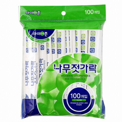 아이존 나무젓가락 100개 (1팩(100개))_이미지